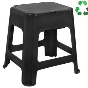 AQUALINE fürdőszobai szék, fekete (90902B)