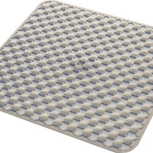 AQUALINE GEO fürdőszobai szőnyeg csúszásgátlóval, zuhanyfülkébe, 530x530mm, bézs (97535303)
