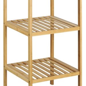 AQUALINE BAMBUS álló polc, 3 szintes, 37x80x37cm, bambusz (BI003)