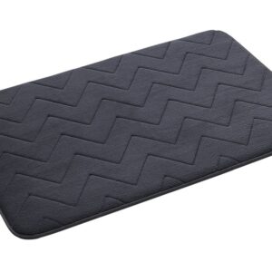 MOUSSE fürdőszobai kilépőszőnyeg, 50x80 cm, 100% polyester, antracit (96MS508085)