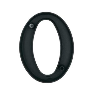 SB aluminium hazszam 0 matt fekete 10cm i90715