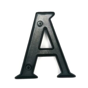 SB aluminium hazszam A betu matt fekete 10cm i90787