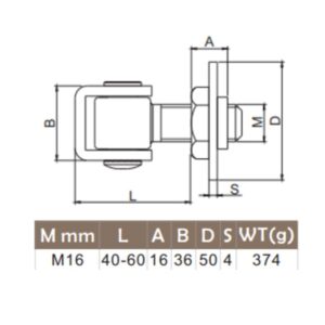 SB forgaspont allithato M16 d50 mm i85500