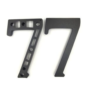 SB muanyag hazszam 7 matt fekete 19cm i91211