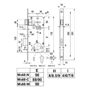 ajtozar MIDI 8 ROTO cilinderes 90 i50340 1