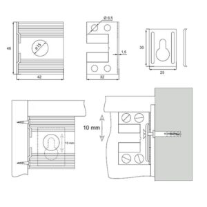 butorakaszto 35 x 50 mm IKEA sotet barna i86303 1