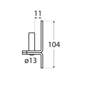 pantcsap felcsavarozhato diszes d13 fekete ET i101784