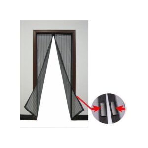 rovarhalo fuggony 100 x 220 cm 2 reszes magneses polieszter fekete i9183 1